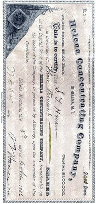 S. J. Hauser was the owner of three thousand shares.