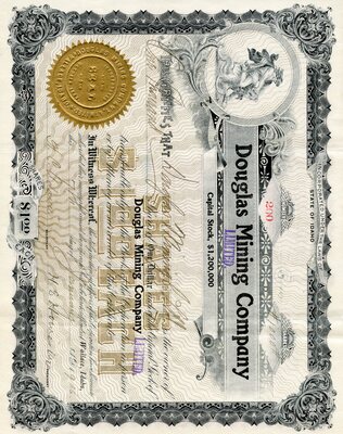 Douglas Minning Co. Ltd. was the owner of one thousand shares. Limited.