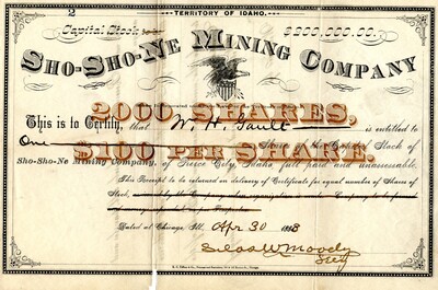 W. H. Gault was the owner of one share.