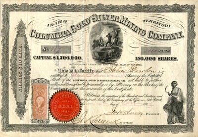 John Gudon (?) was the owner of one thousand shares.