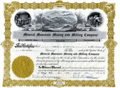 Francis I. Du Pont & Co. was the owner of one hundred shares.