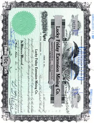 Cede & Co. was the owner of five thousand shares. This was marked as cancelled.