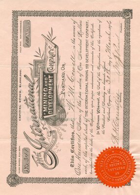 W. M. Cowell was the owner of one hundred shares.