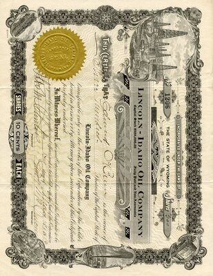 Edward Obuier (?) was the owner of three hundred shares.