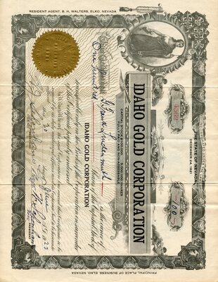 G. Frank Lindenmuth was the owner of one hundred shares.