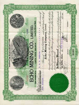 J. S. D. Johnston was the owner of five thousand shares.