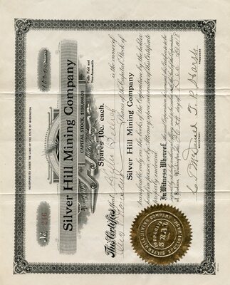 Asillie (?) Bellich was the owner of one thousand shares.