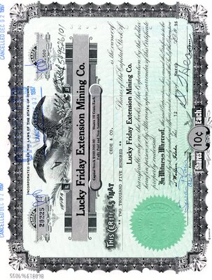 Cede & Co. was the owner of two thousand five hundred shares. Cancelled.