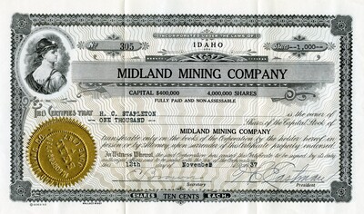 H. C. Stapleton was the owner of one thousand shares.