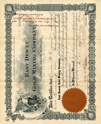 Oscar W. Cowell (?) was the owner of one hundred shares.