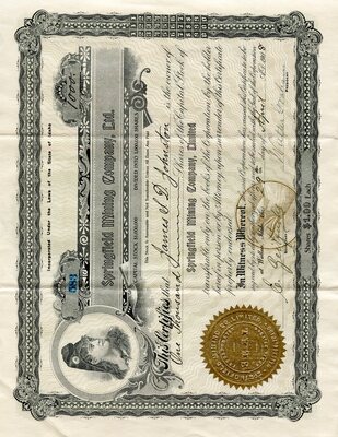 James S. D. Johnston was the owner of one thousand shares.