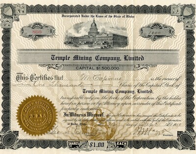 M. Copinus was the owner of one thousand shares.