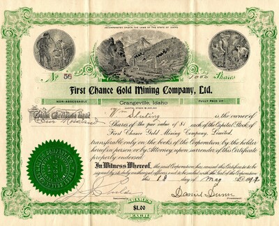 W. Sluting was the owner of one thousand shares.