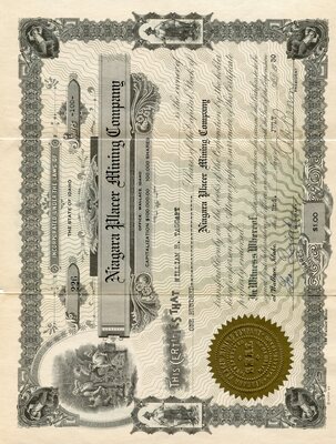 William H. Taggart (?) was the owner of one hundred shares.