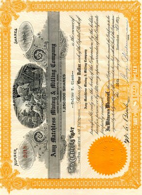 Walter W. Olson was the owner of two hundred and fifty shares.