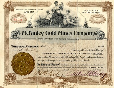 J. J. Thorpe was the owner of ten shares.