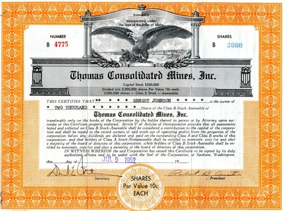 Ernest Johnson was the owner of two thousand shares.