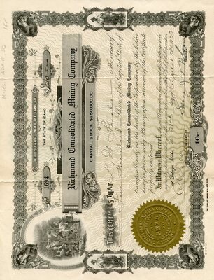 L. G. Frisbee was the owner of five hundred shares.