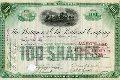 Kessler & Co. was the owner of one hundred shares. Cancelled.