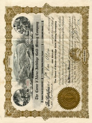 Mrs. (?) Vau Alder was the owner of one thousand shares.