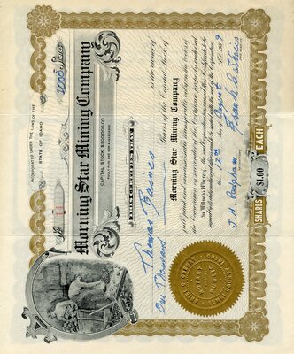 Thomas Baines was the owner of one thousand shares.