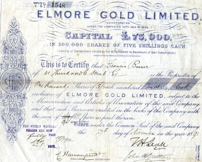 Francis Breuer was the owner of one thousand shares.