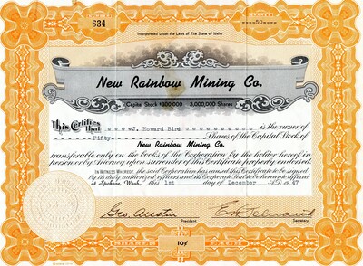 J. Howard Bird was the owner of fifty shares.