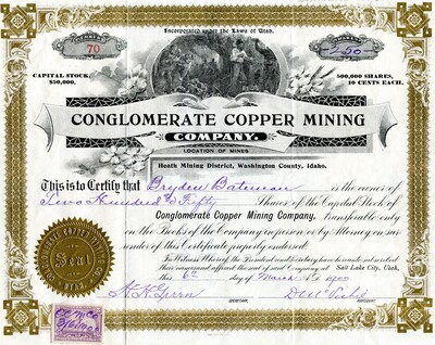 Brydew Bateueau (?) was the owner of two hundred fifty shares.