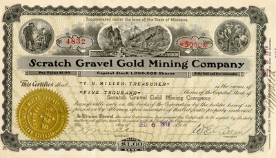 T. B. Miller Treasurer was the owner of five thousand shares.