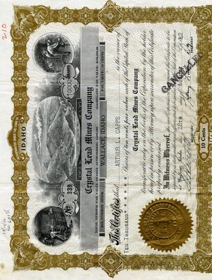 Arthur L. Capps was the owner of ten thousand shares. Cancelled.