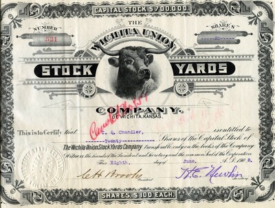 C. Q. Chandler was the owner of twenty shares. Cancelled.