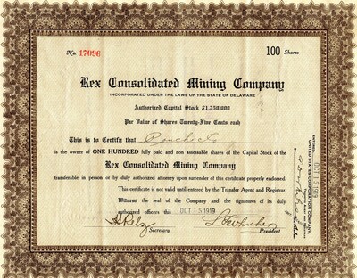 Pouch Jo (?) was the owner of one hundred shares.