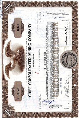 Frederick A. Thornton was the owner of one hundred shares.