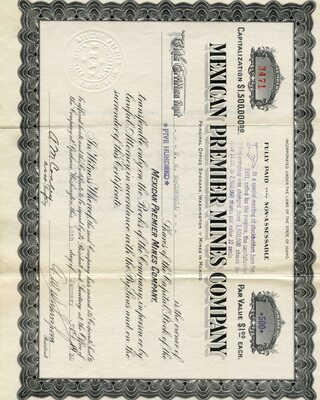 W. M. McConnell was the owner of five hundred shares.