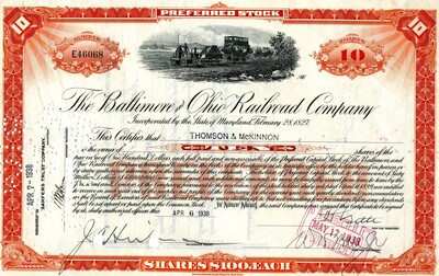 Thomson & McKinnon was the owner of ten shares. Cancelled.