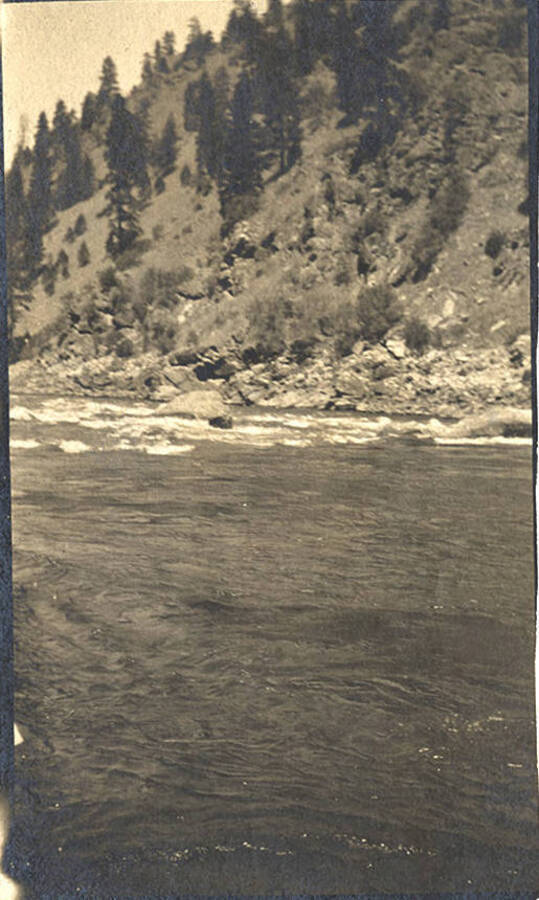 View of rapids on the Clearwater River.