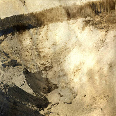 Late spring mudslide that blocked Monumental Creek and flooded the town of Roosevelt.