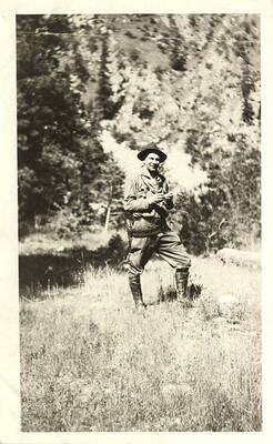 Out on a hunting trip.