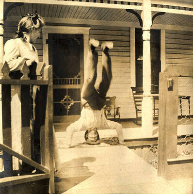 Outside the Stonebraker home in Stites, Idaho.