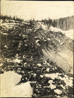 Late spring mudslide that blocked Monumental Creek and flooded the town of Roosevelt.