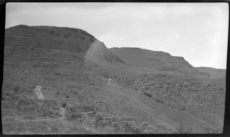 Photo of a hill that is presumably located at or near Coulee Dam.