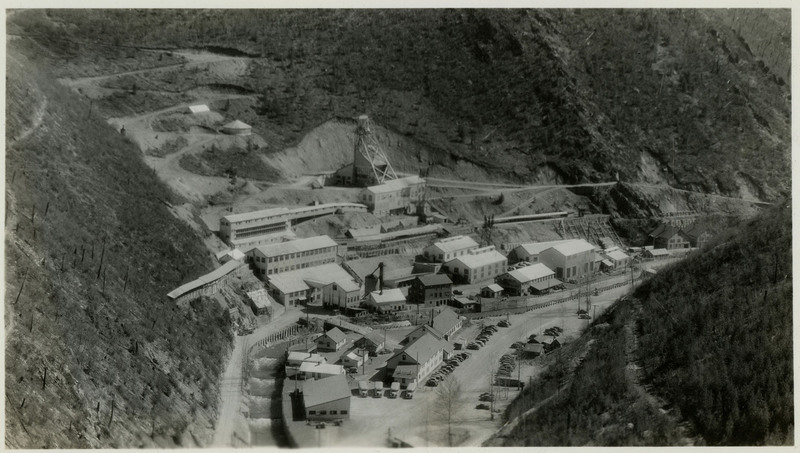 An aerial view of Sunshine Mine.