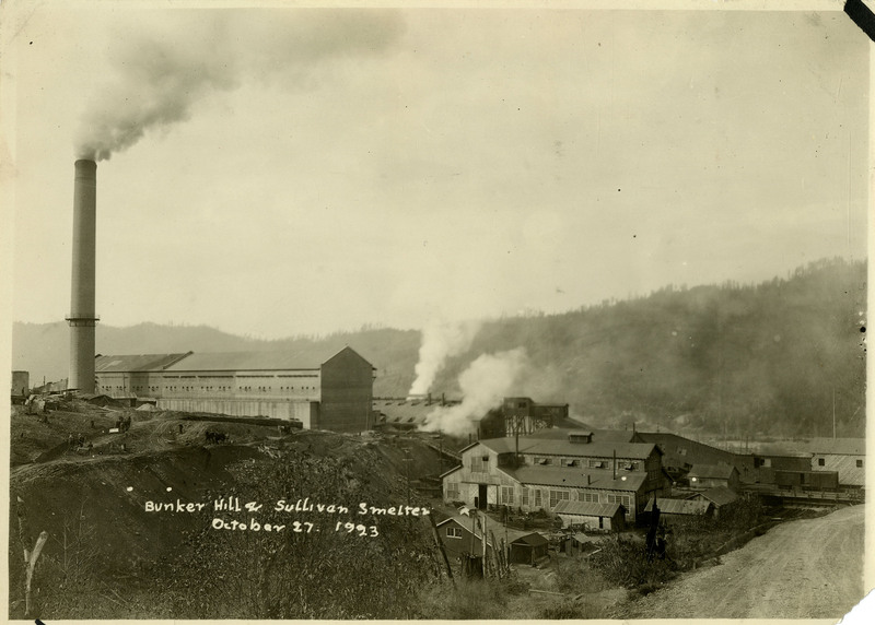 View of Bunker Hill and Sullivan Smelter.