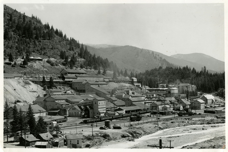 View of the Morning Mine Plant in Mullan, Idaho, a part of the Federal Mining and Smelting Company, a Lead, Zinc, and Silver producer. 