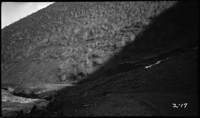 The flooding landscape near Wallace, Idaho.