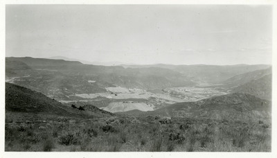 View of the Shoshone Fish Hatchery.