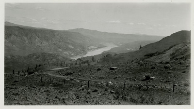 View of the Shoshone Fish Hatchery.