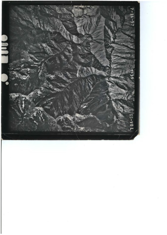 Aerial (film) photograph presumably of FCRNR Wilderness. Bottom of film reads '84/7 Kodak Aerographic Safety Film IA'