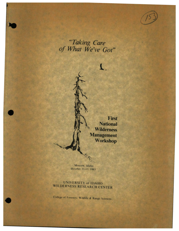 Collected schedule and papers from the First National Wilderness Management Workshop.