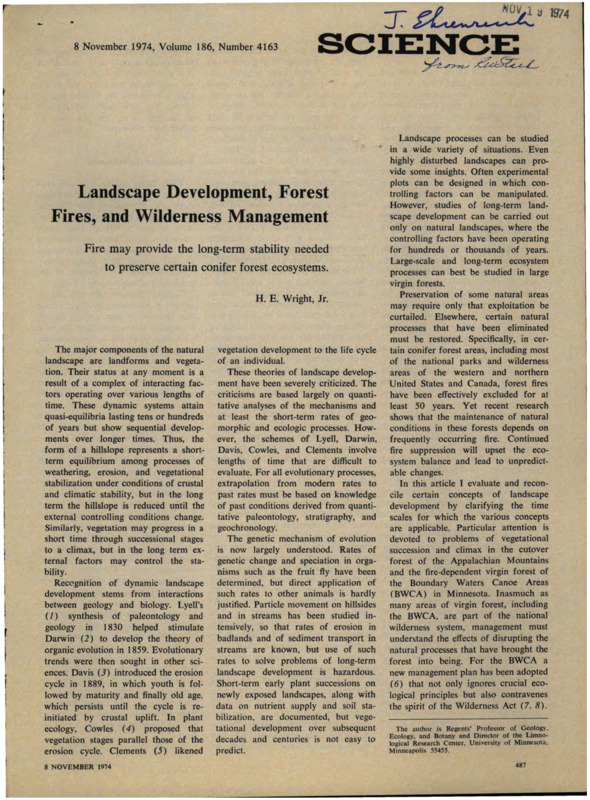 Article discussing the challenges of balancing competing priorities in landscape development.